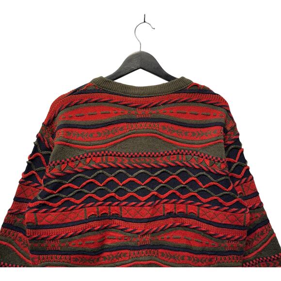 Vintage Women's La Dame 3D Patterned Cardigan Sweater M - Picture 6 of 7